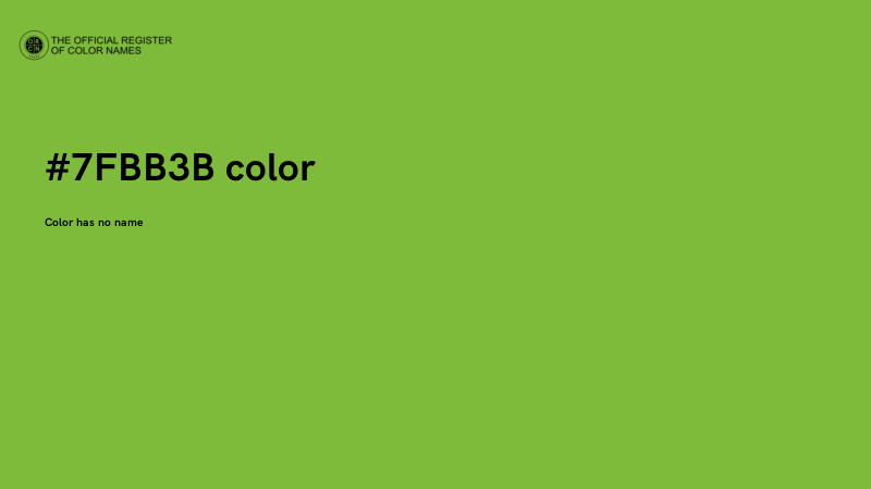 #7FBB3B color image