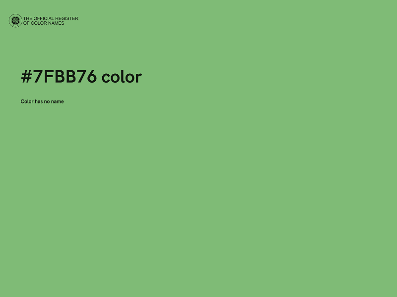 #7FBB76 color image