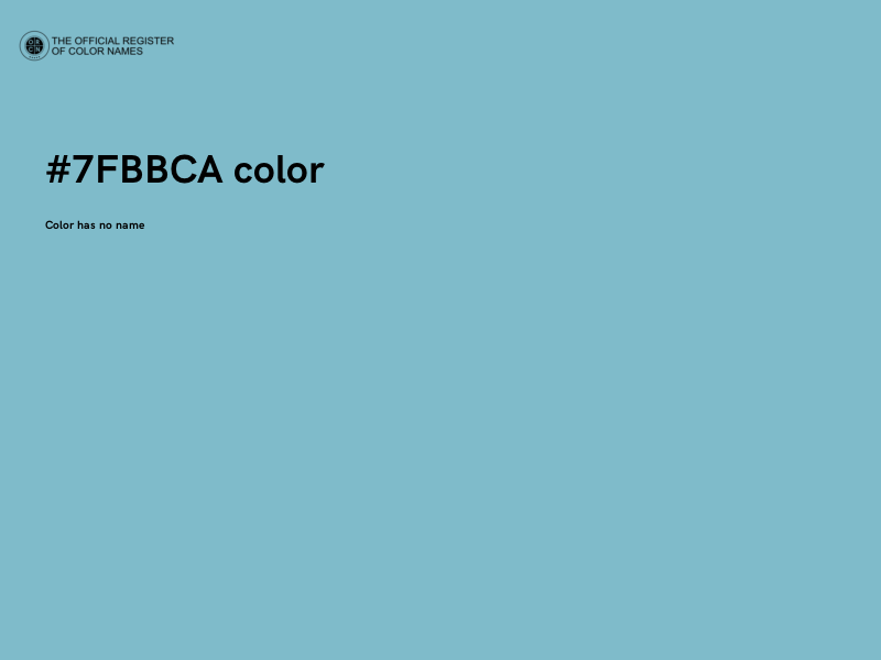 #7FBBCA color image