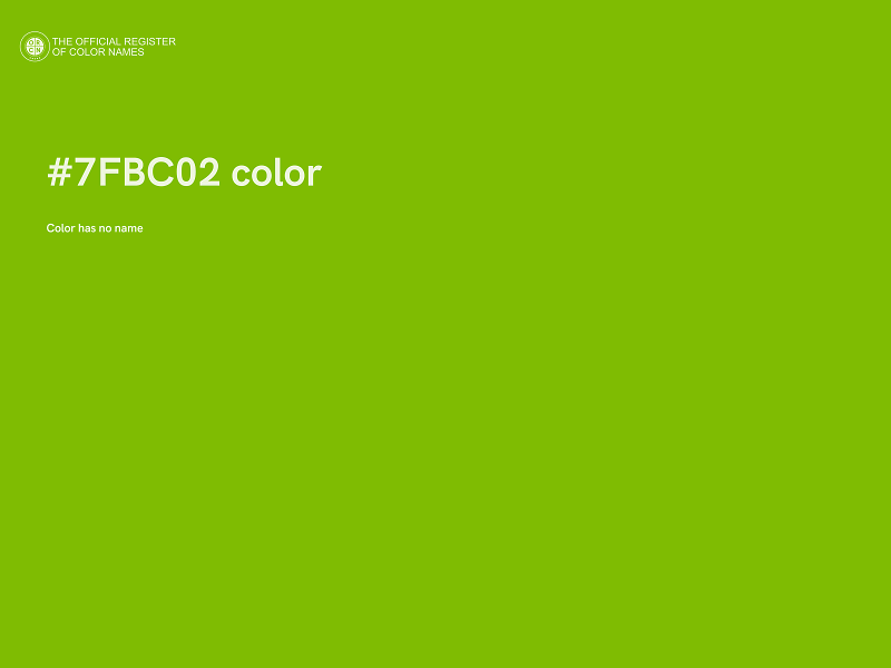 #7FBC02 color image