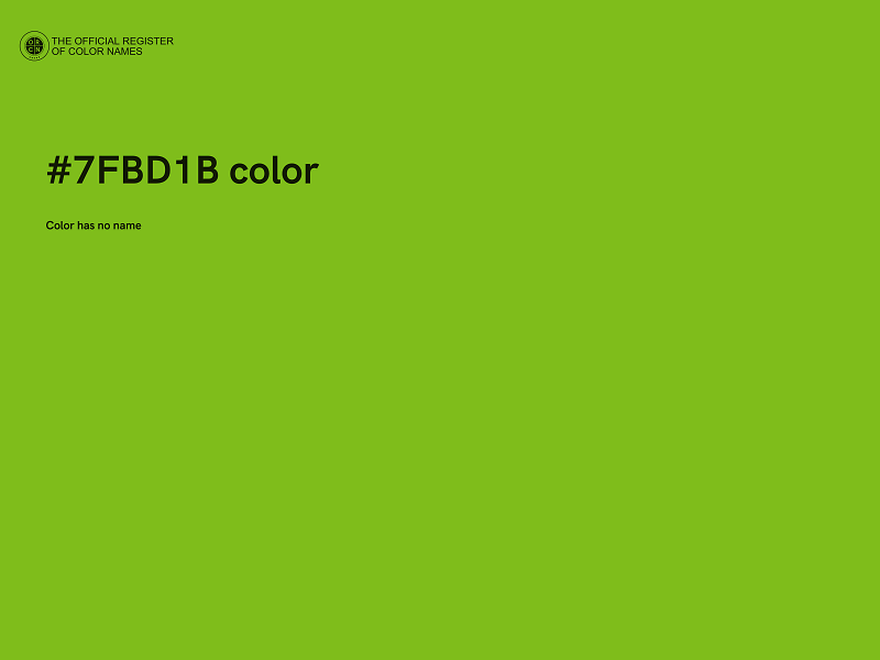 #7FBD1B color image