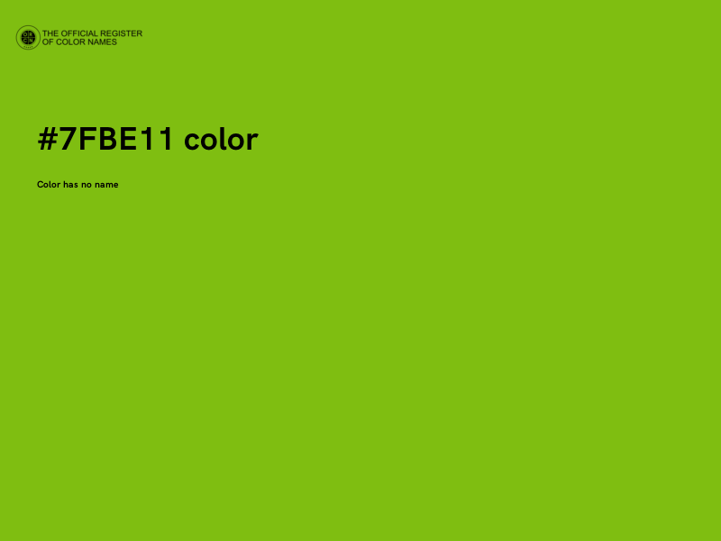 #7FBE11 color image