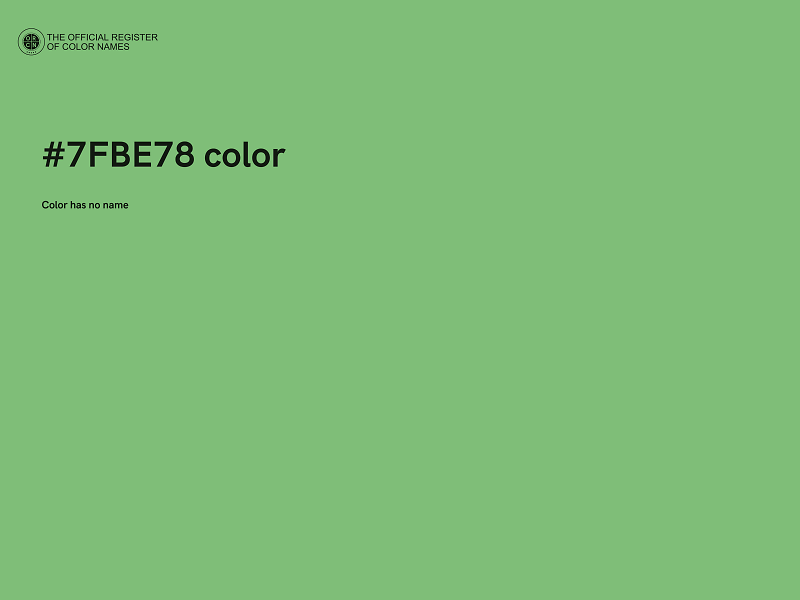 #7FBE78 color image