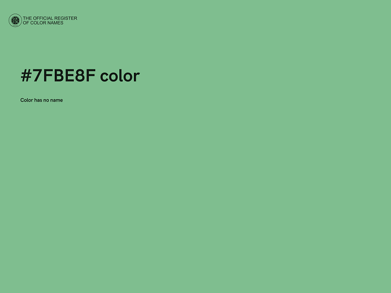 #7FBE8F color image