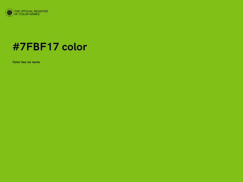 #7FBF17 color image
