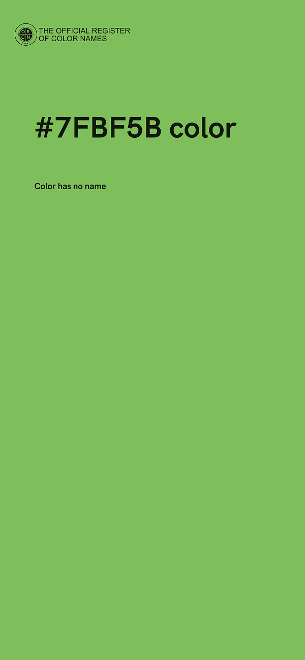 #7FBF5B color image