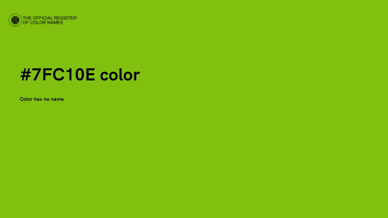 #7FC10E color image