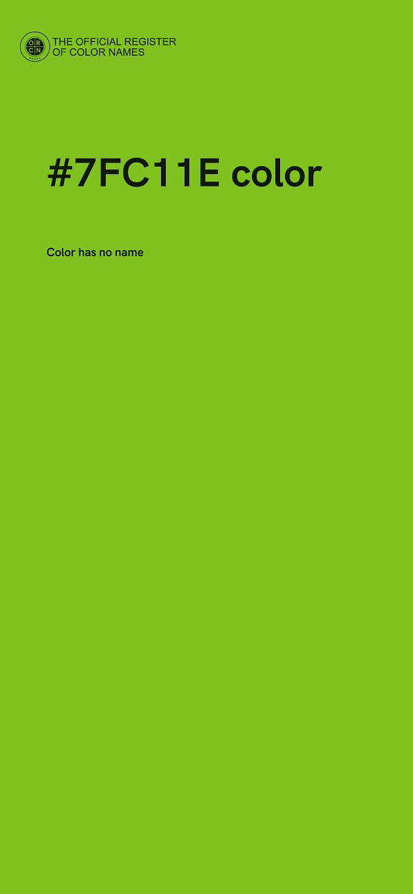 #7FC11E color image
