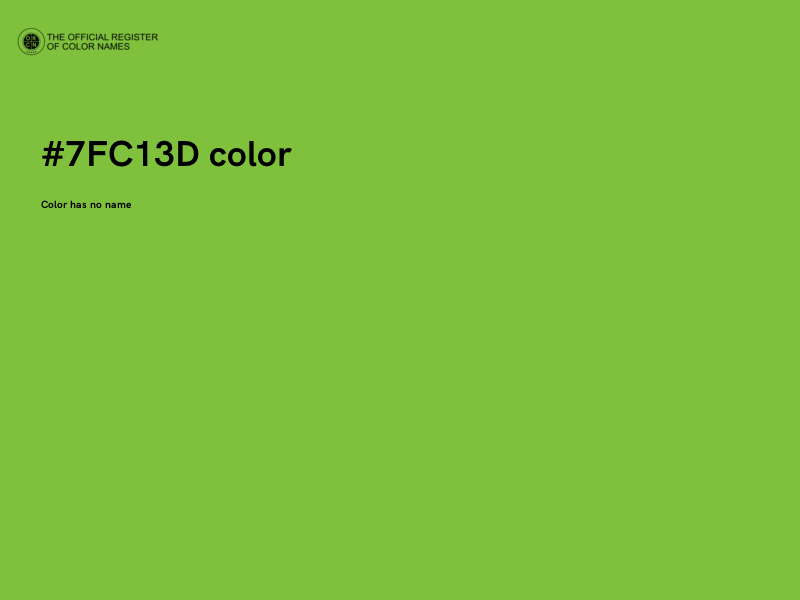 #7FC13D color image
