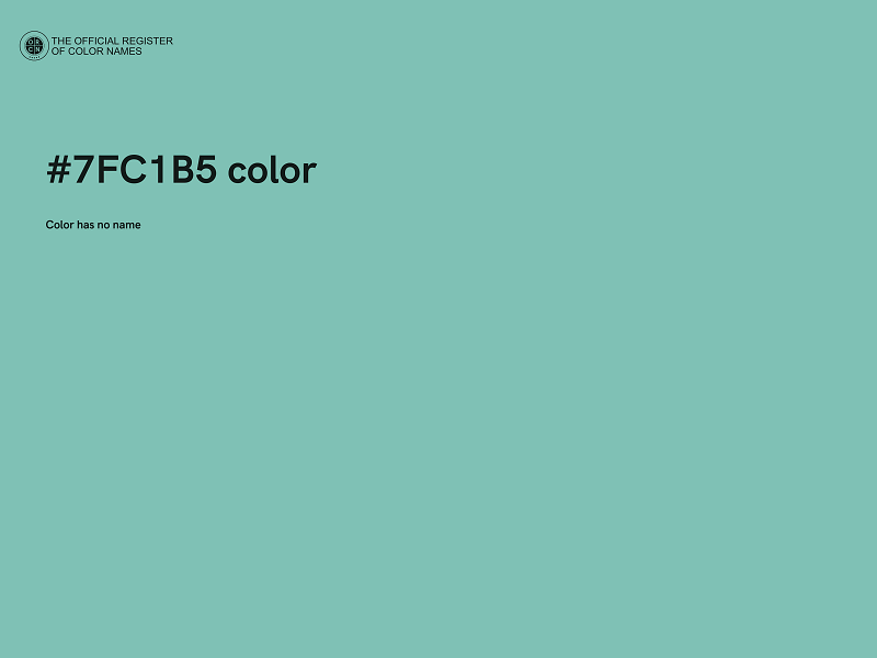 #7FC1B5 color image