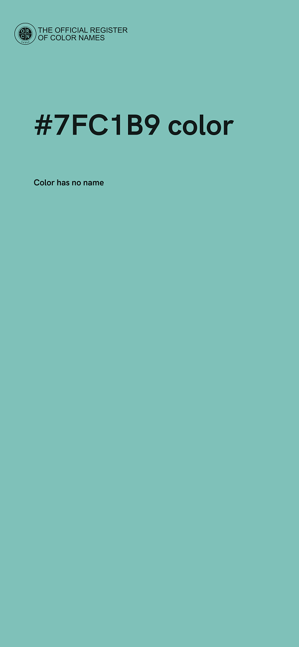 #7FC1B9 color image