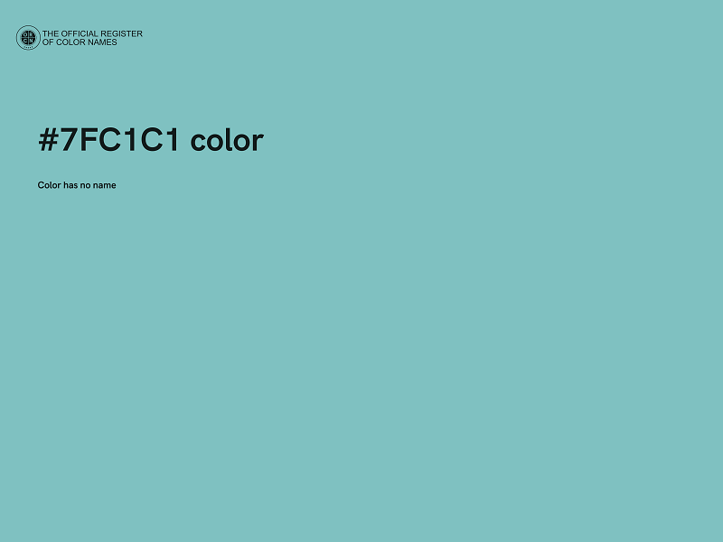 #7FC1C1 color image