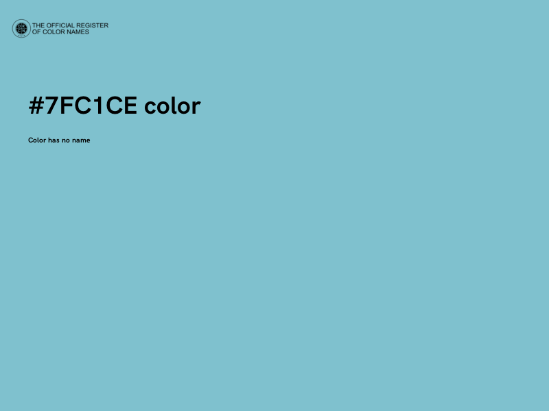 #7FC1CE color image