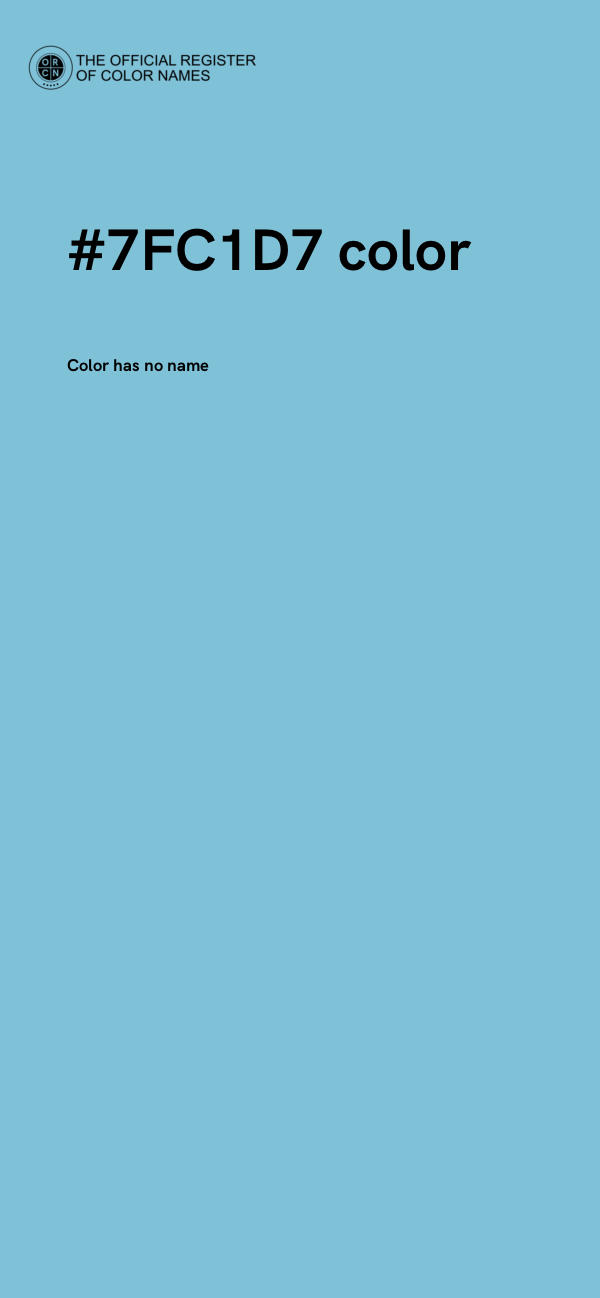 #7FC1D7 color image