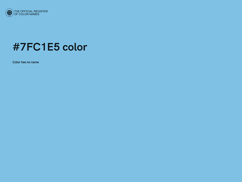 #7FC1E5 color image