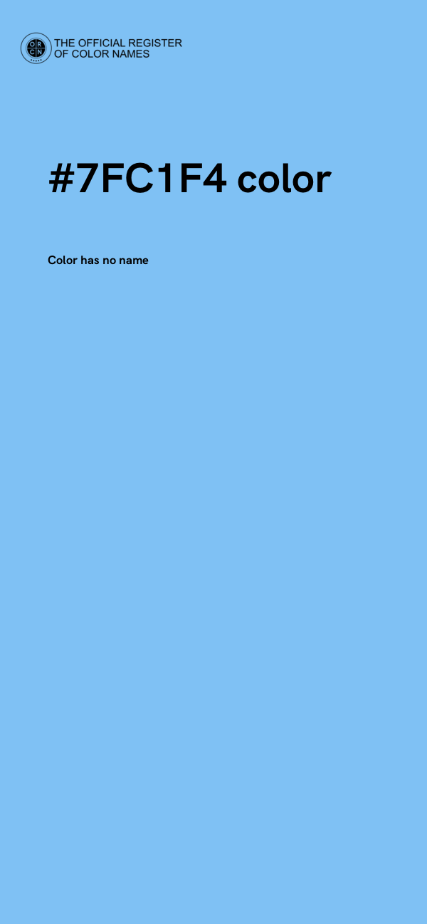 #7FC1F4 color image
