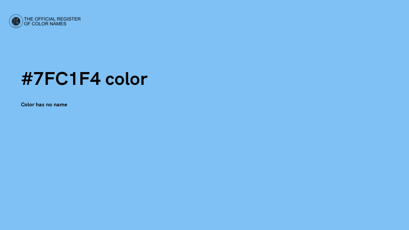 #7FC1F4 color image