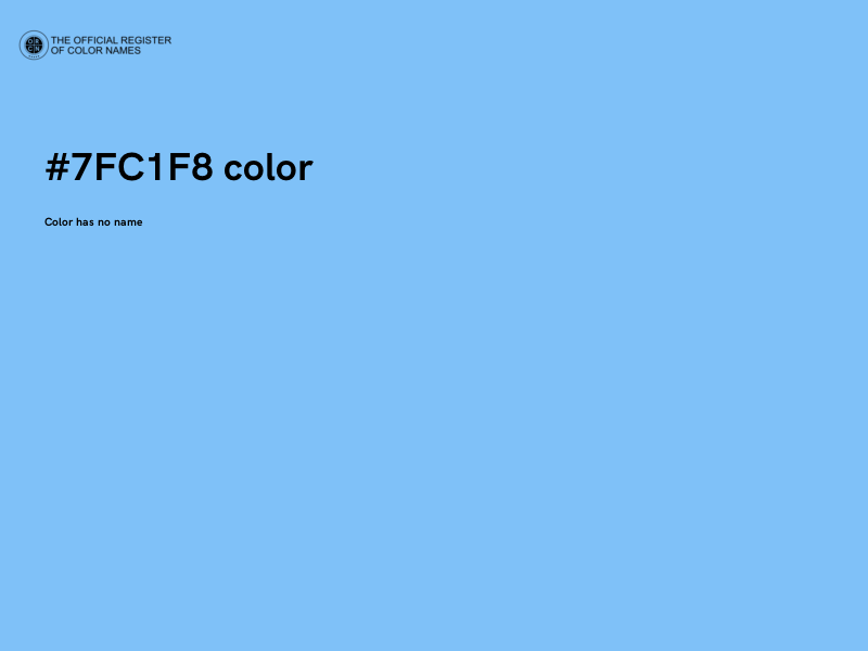 #7FC1F8 color image