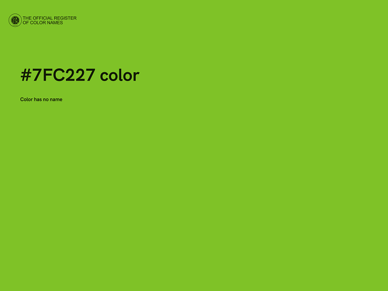 #7FC227 color image