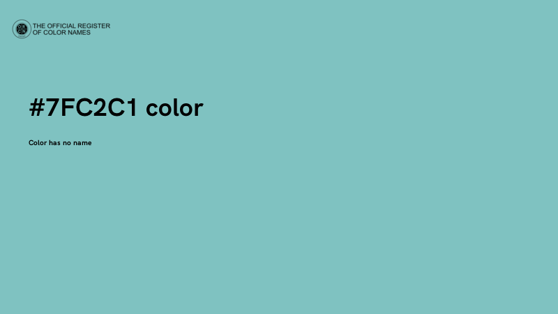 #7FC2C1 color image