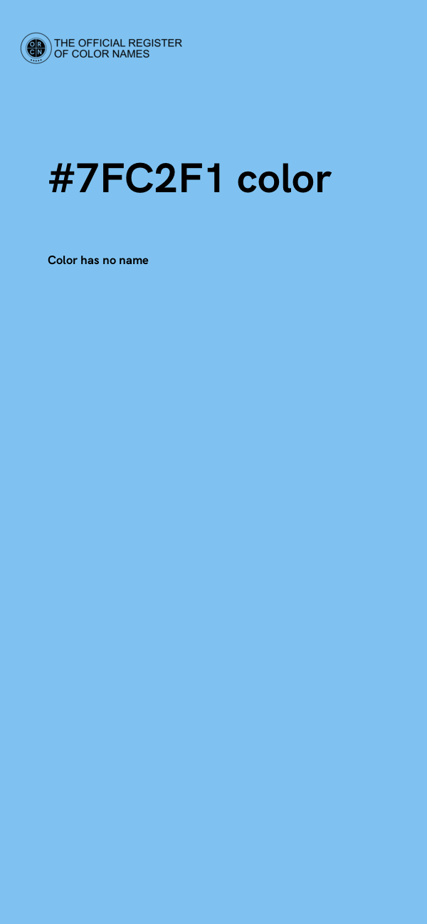 #7FC2F1 color image