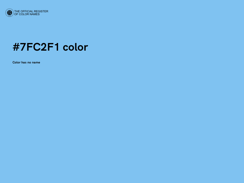 #7FC2F1 color image