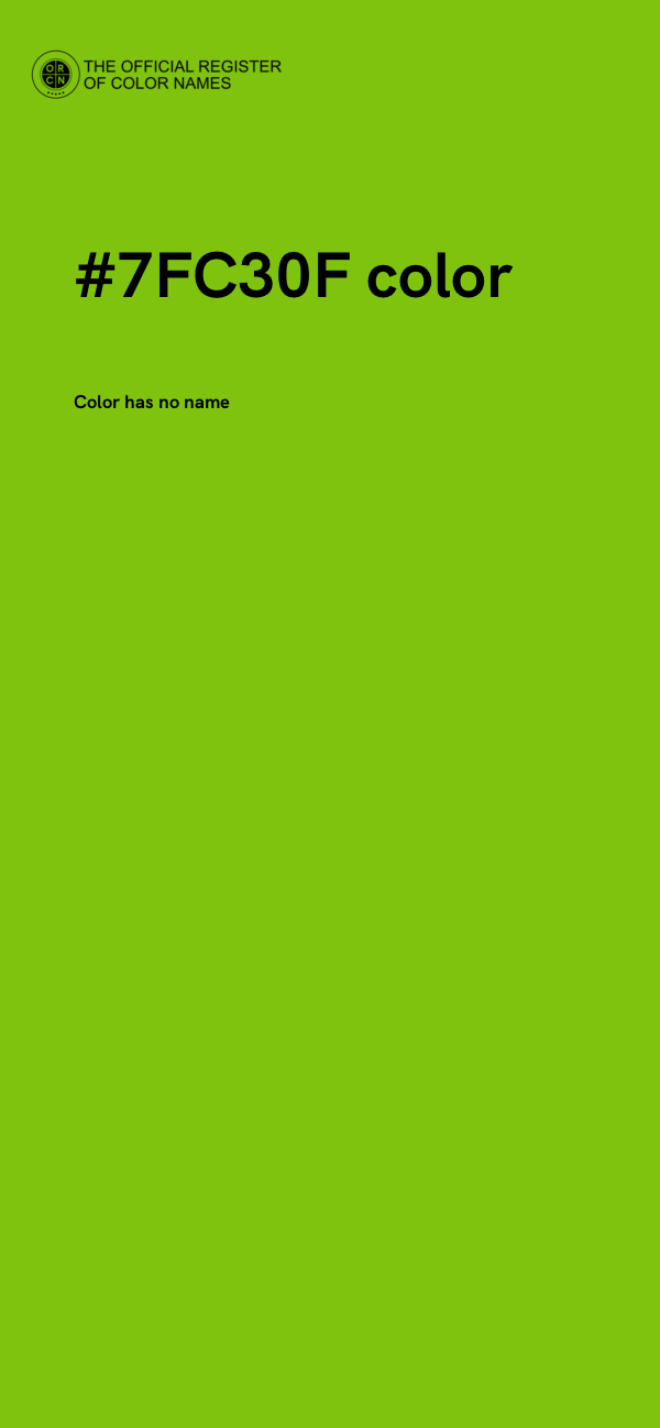 #7FC30F color image