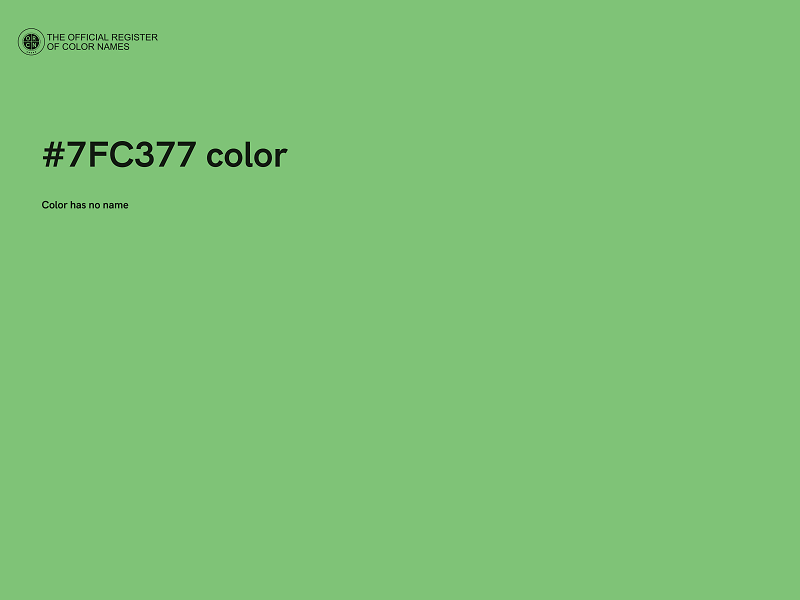 #7FC377 color image