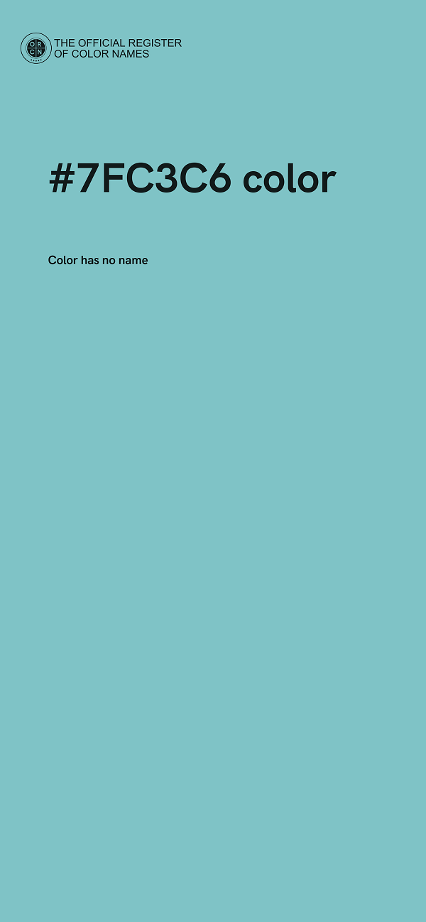 #7FC3C6 color image
