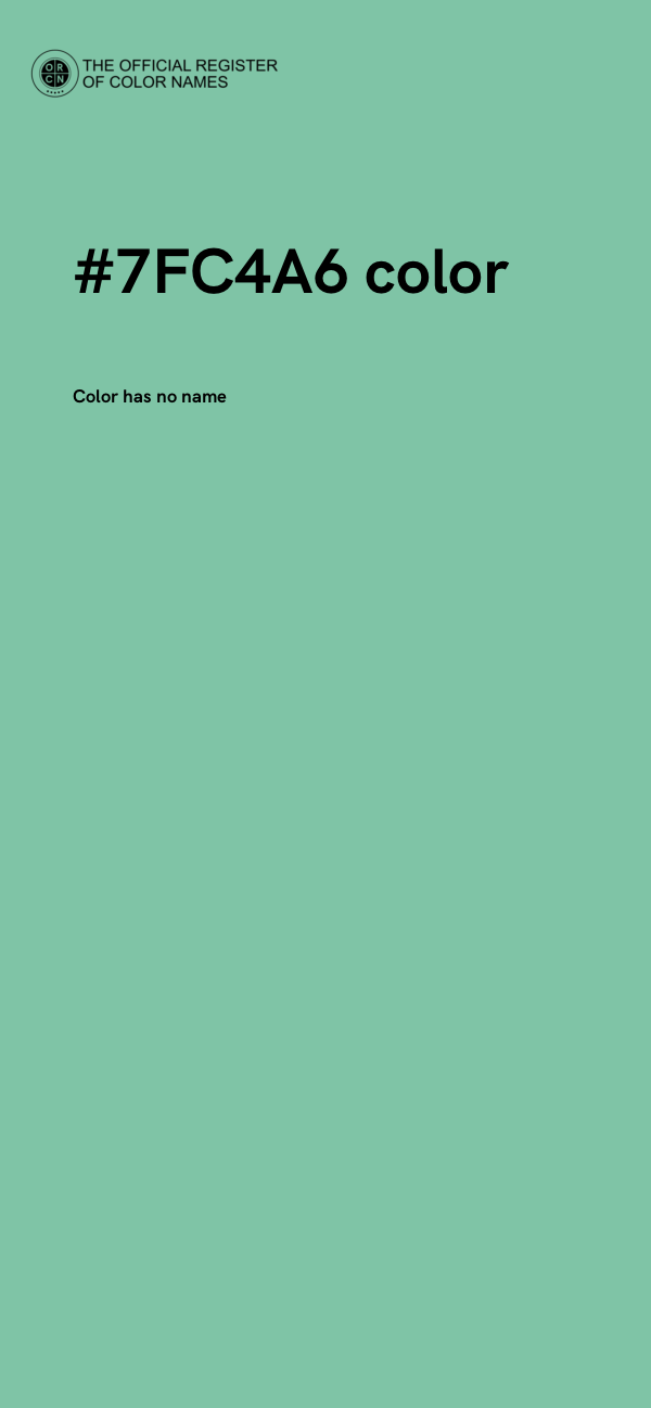 #7FC4A6 color image