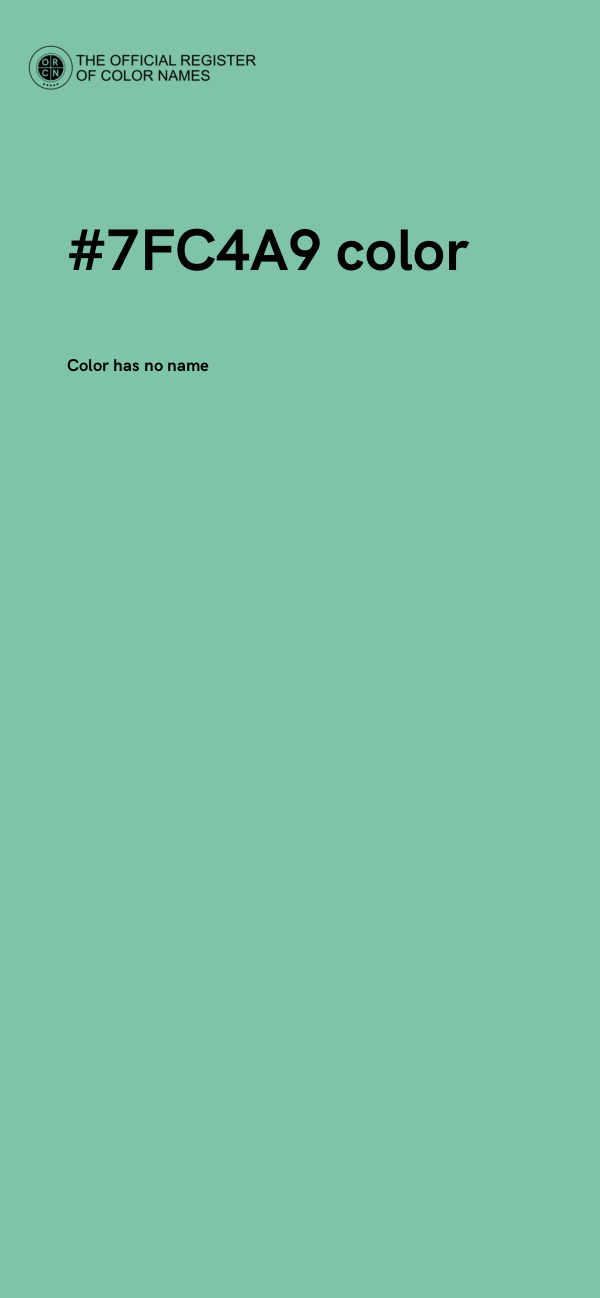 #7FC4A9 color image