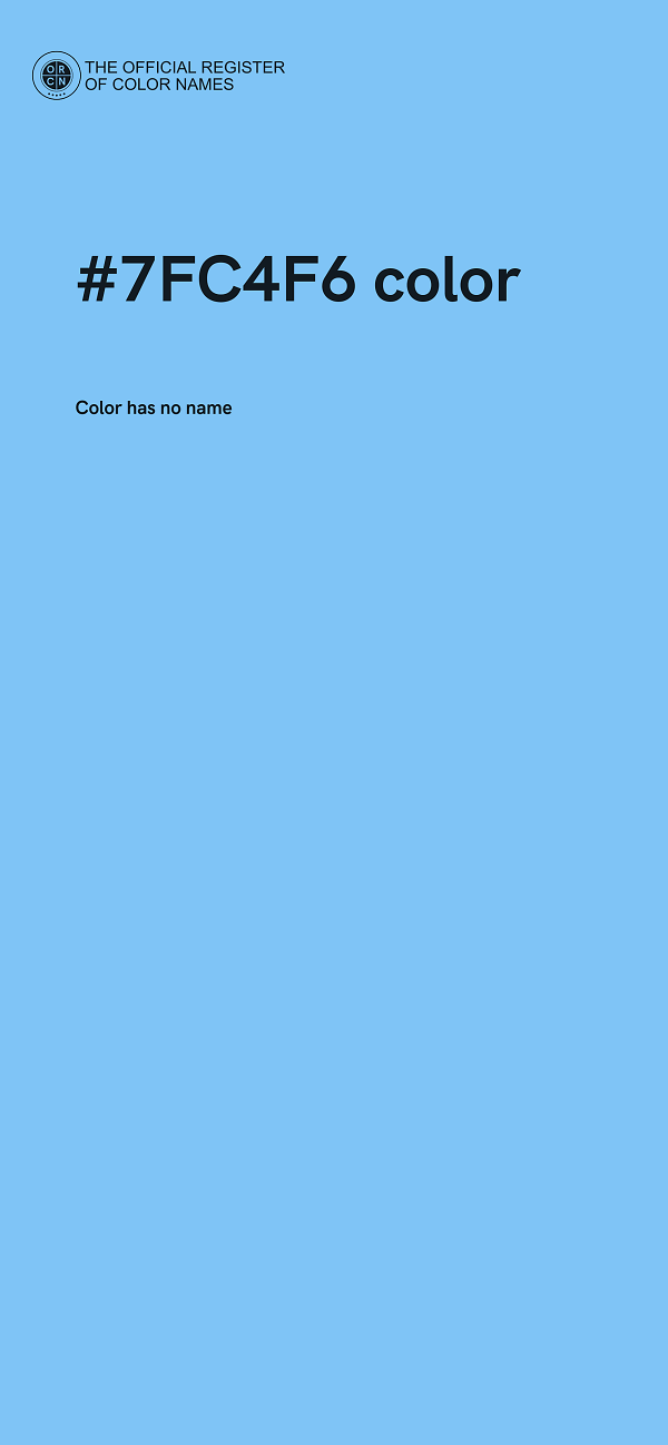 #7FC4F6 color image