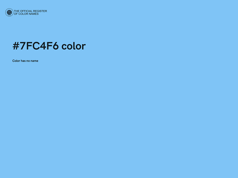 #7FC4F6 color image