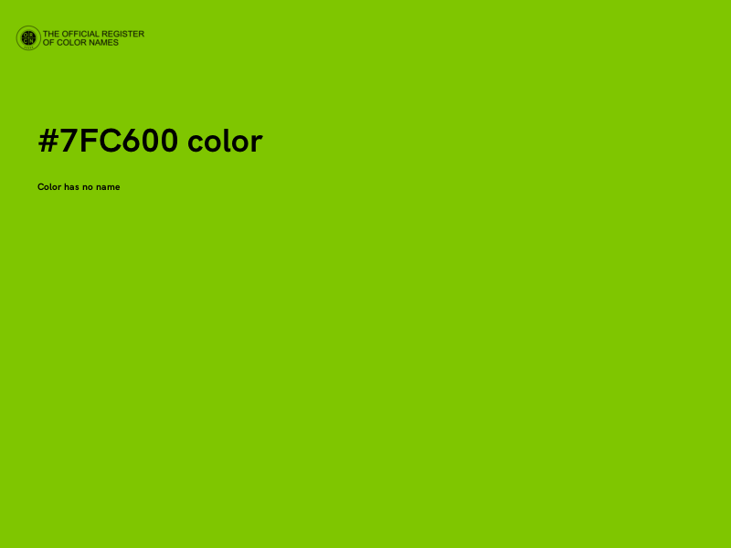 #7FC600 color image
