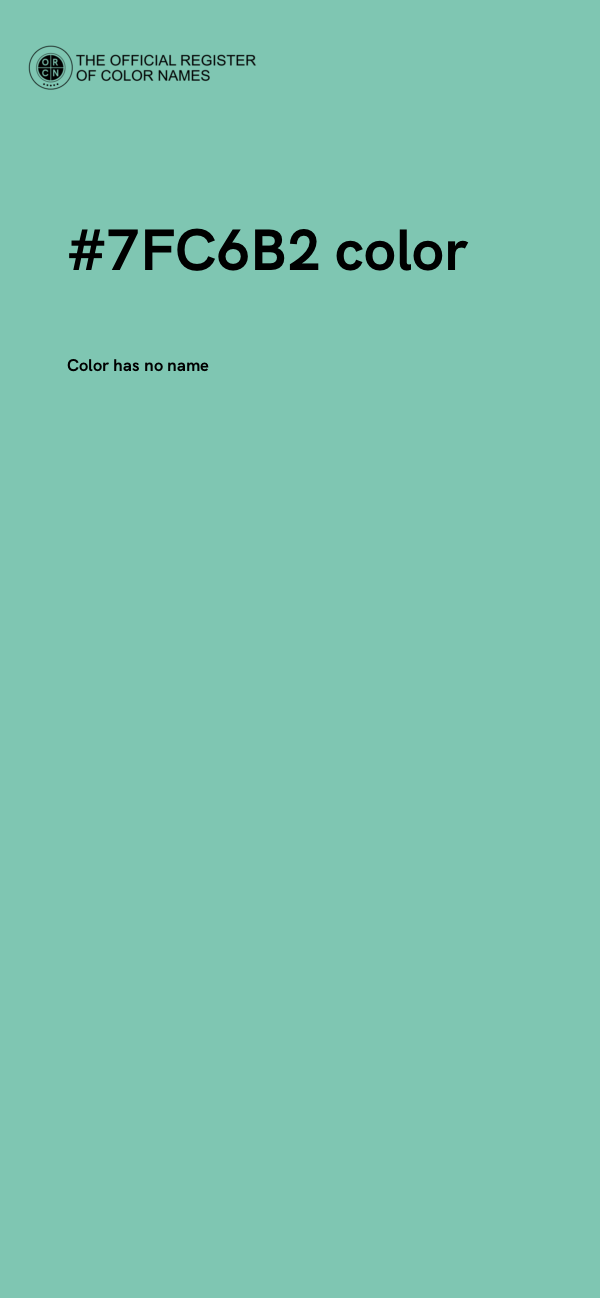 #7FC6B2 color image