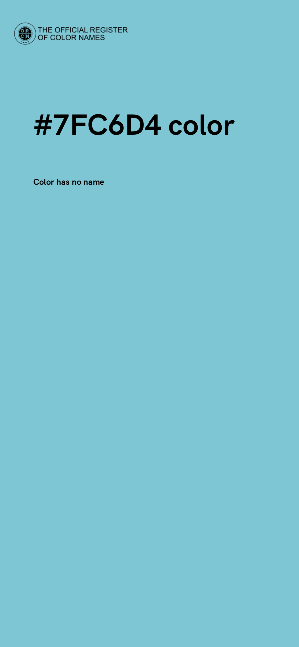 #7FC6D4 color image