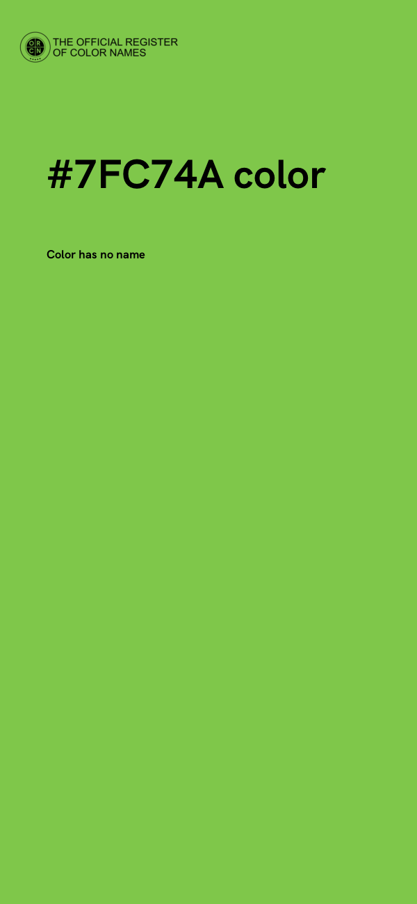 #7FC74A color image