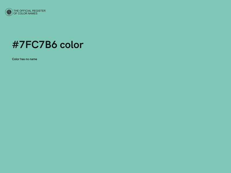 #7FC7B6 color image