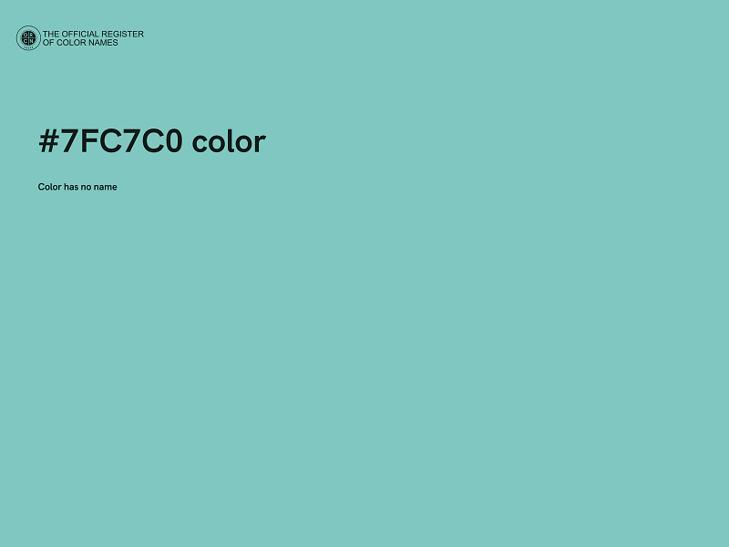 #7FC7C0 color image