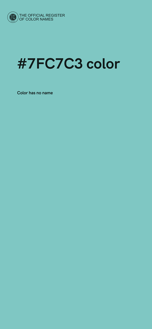#7FC7C3 color image