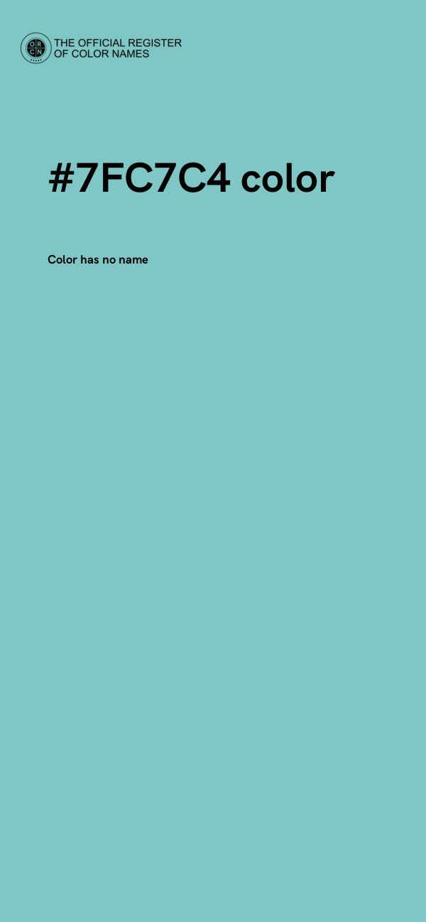 #7FC7C4 color image