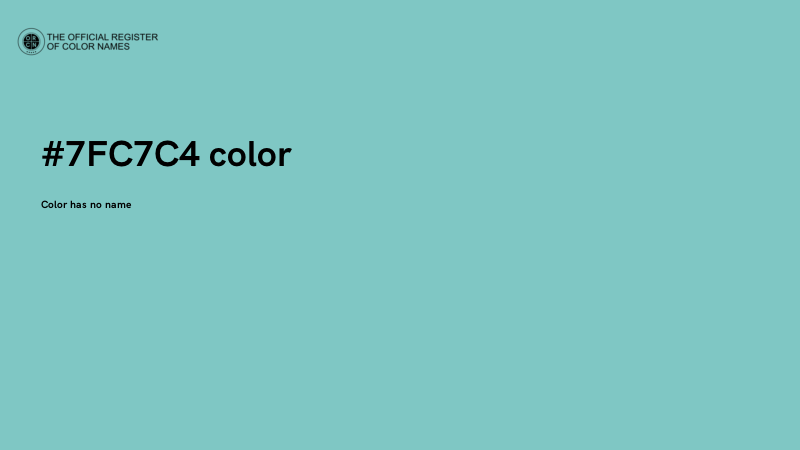 #7FC7C4 color image