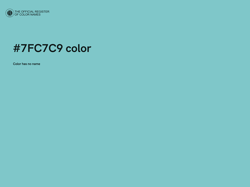 #7FC7C9 color image