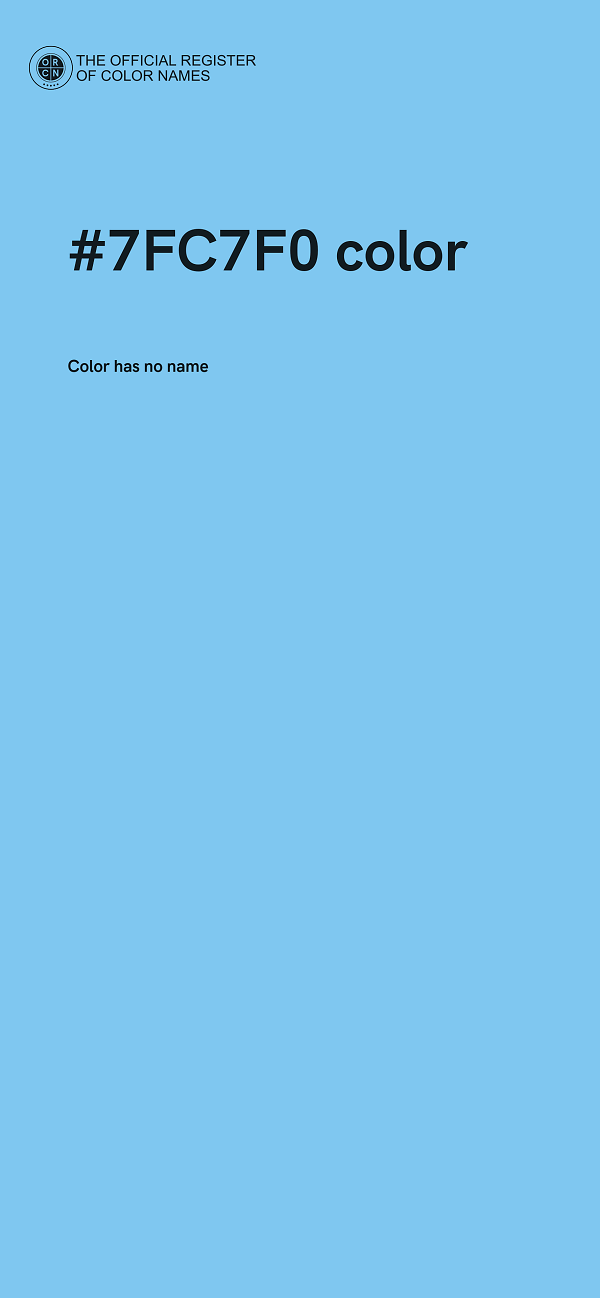 #7FC7F0 color image