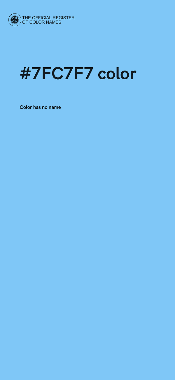#7FC7F7 color image