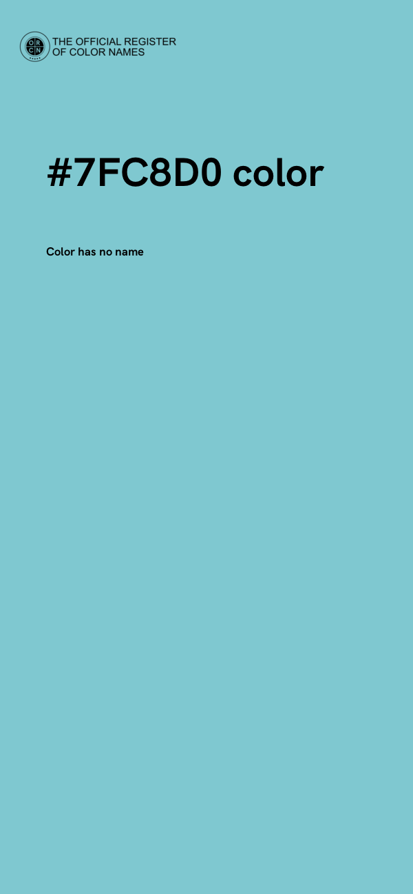 #7FC8D0 color image