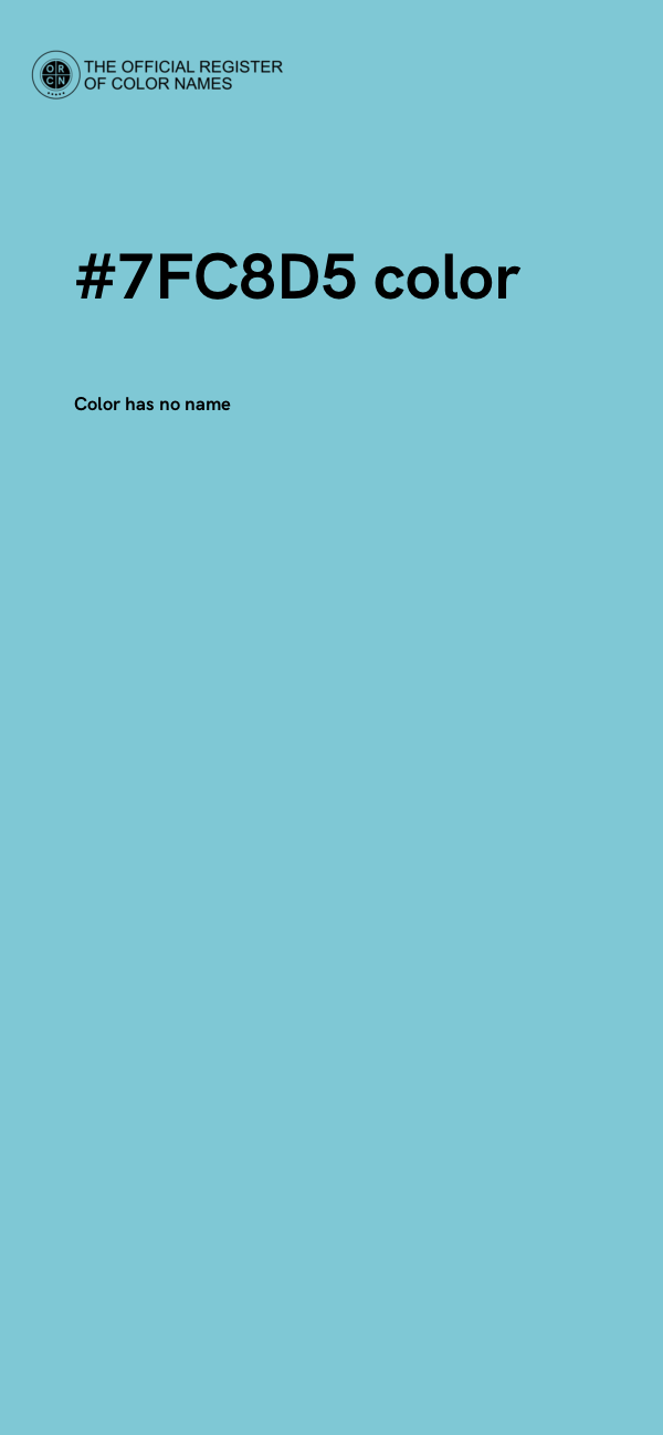 #7FC8D5 color image