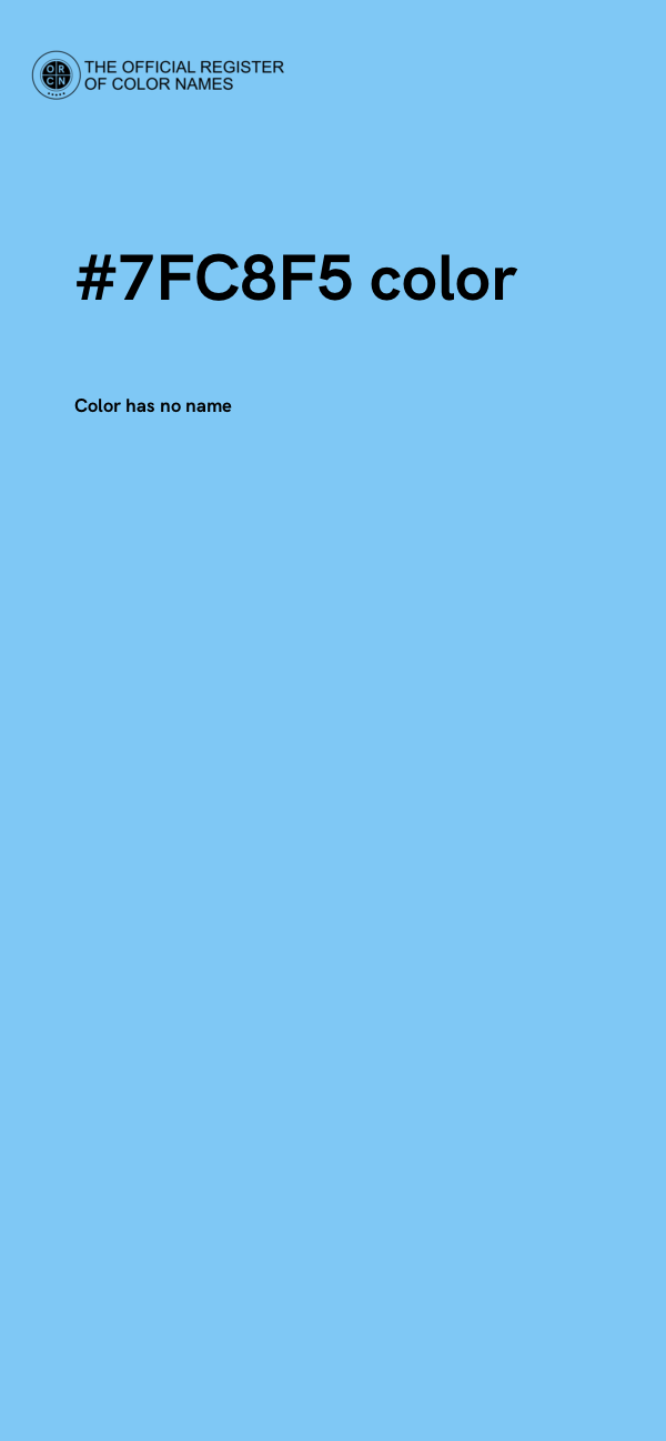 #7FC8F5 color image