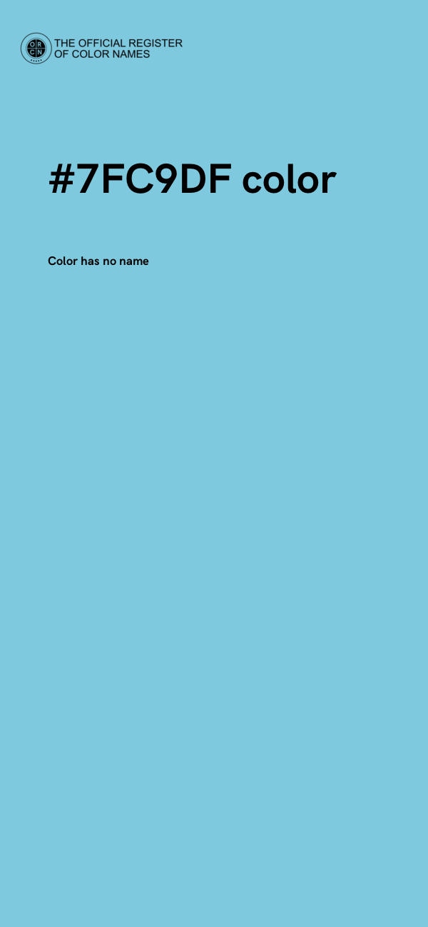 #7FC9DF color image