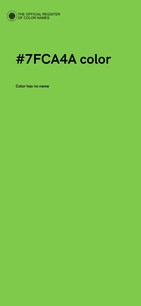 #7FCA4A color image